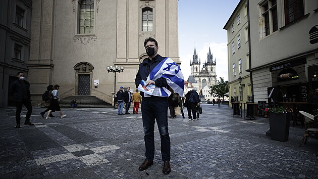 Solidaritu s Izraelem vyj�d�il i p�edseda Sn�movny Radek Vondr��ek. (19. kv�tna 2021)