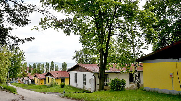 V areálu VUT na Kraví hoře v Brně nyní stojí nízké domky. Podle nového návrhu územního plánu je má v budoucnu nahradit nemocnice.