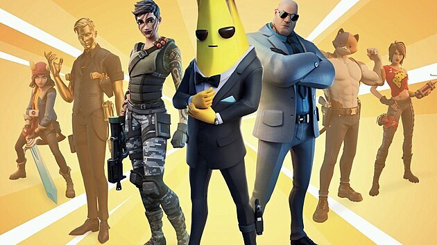 Maskot Peely ze hry Fortnite