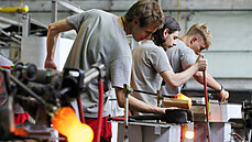 Karlovarská sklárna Moser.