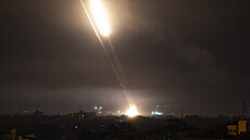 Rakety míící z Pásma Gazy na Izrael (14. kvtna 2021)