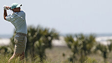Rory McIlroy pi tréninkovém kole ped PGA Championship na hiti Ocean Course.