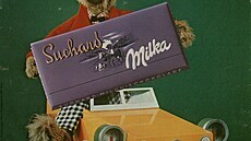Reklamní plakát z roku 1972. Velikonoce s Milkou.