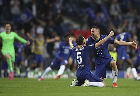 Radost fotbalist Chelsea po vítzství ve finále Ligy mistr