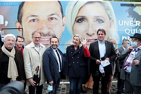 Pedsedkyn francouzské krajn pravicové strany Rassemblement National (RN) a...
