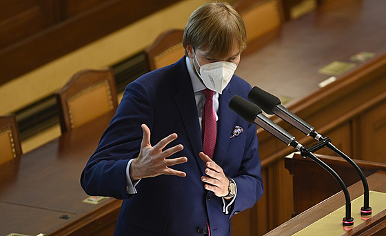 Ministr zdravotnictví Adam Vojt�ch vystoupil 27. kv�tna 2021 v Praze na...
