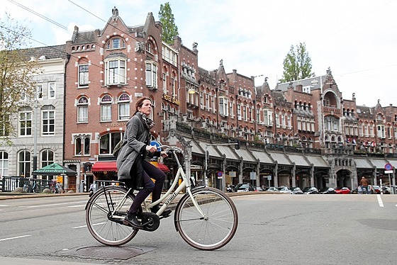 Amsterdam je rájem cyklist. (15. ervna 2019)