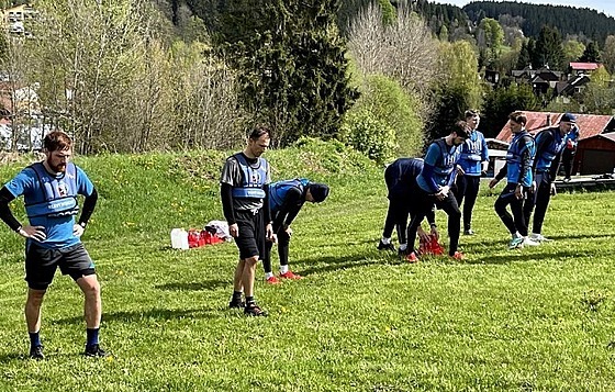 P�íprava hokejist� Plzn�.