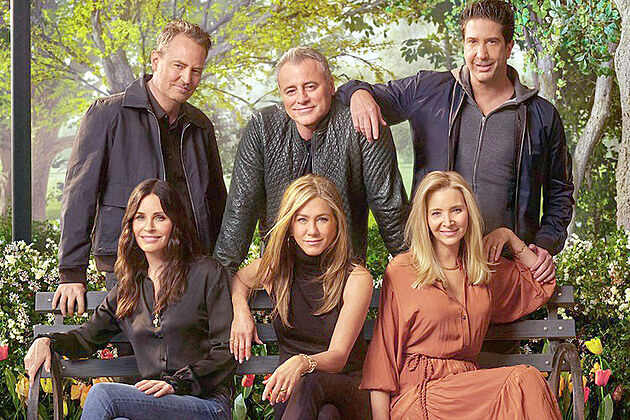 Matthew Perry, Matt LeBlanc, David Schwimmer, Courteney Coxová, Jennifer...