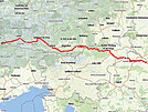 Mapa Drávské cyklostezky
