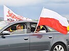 Protest polskch idi za zachovn tby v dole Turw (25.5. 2021)