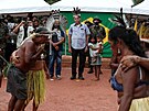 Brazilský prezident Jair Bolsonaro navtívil indiány ve stát Amazonas. (27....