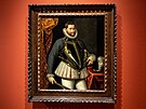 Vznamn pltno s portrtem csae Rudolfa II. od Lucase van Valckenborch...
