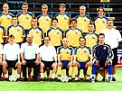 Fotbalové Blany v roce 2000. Vpravo dole tehdy osmnáctiletý Petr ech, tvrtý...