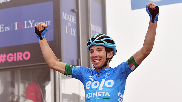 Lorenzo Fortunato slav vtzstv ve 14. etap na Giro d'Italia.