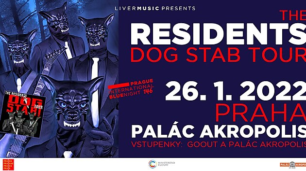 Plakát na koncert kapely The Residents