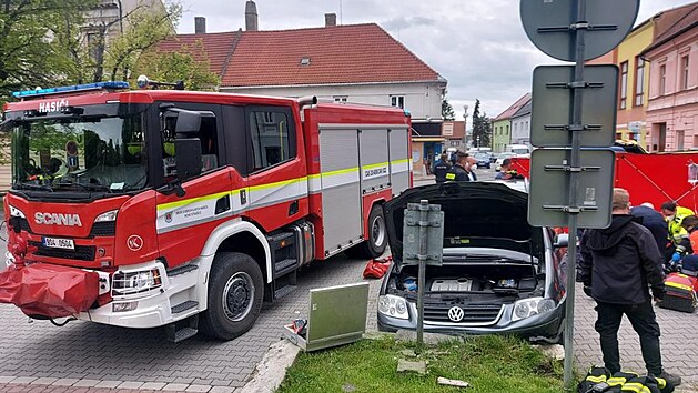 idi zemel pi nrazu do zdi v Novm Straec.  (28.5.2021)