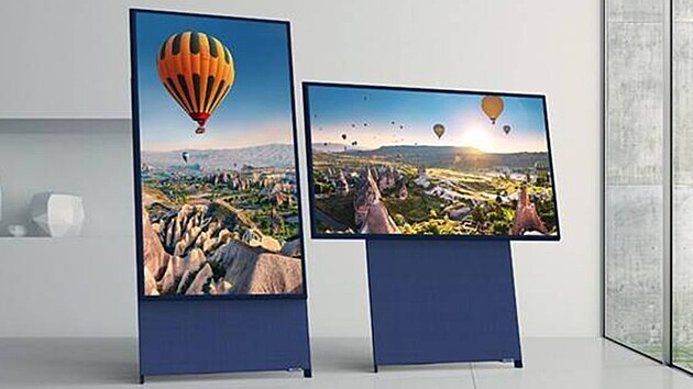 Televizi Samsung The Sero lze libovolně natáčet na šířku nebo na výšku, podle toho, jakým aktivitám se právě hodláte věnovat.