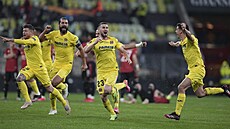EUFORIE. Fotbalisté Villarrealu práv vyhráli Evropskou ligu.