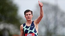 Norský bec Jakob Ingebrigtsen vítzí na trati 1500 metr na mítinku...