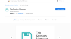 Instalace rozíení Tab Session Manager