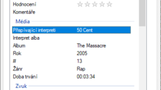 Metadata v hudebním souboru