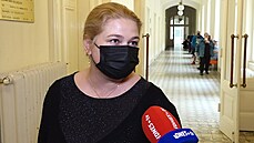 Markéta Lehká na chodb Mstského soudu v Praze, který projednával její...