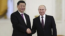 Čínského prezidenta Si Ťin-pchinga přijal v moskevském Kremlu jeho ruský...