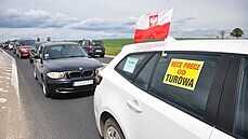 Protest polských idi za zachování tby v dole Turów (25.5. 2021)