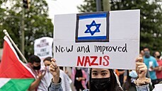 Protiizraelská demonstrace v Atlant. (18. kvtna 2021)