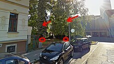 Neznámý pachatel poniil stromy na rohu ulic Klavíkova a Jaroslava Haka v...
