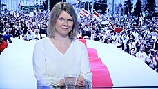 Běloruská překladatelka Kryścina Šyjanok v diskusním pořadu Rozstřel (25....