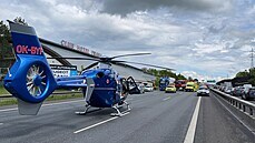 Nehoda na dálnici D1. (20.5.2021)