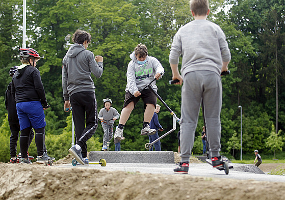 Jihlavský pumptrack v areálu eský mlýn u je zkolaudován a pístupný...