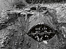 Proráka tunelu praského metra (1969)