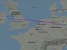 Letadlo Ryanair nouzov pistálo v Berlín