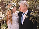 Boris Johnson a jeho manelka Carrie Johnsonová (Downing Street 10, Londýn, 29....