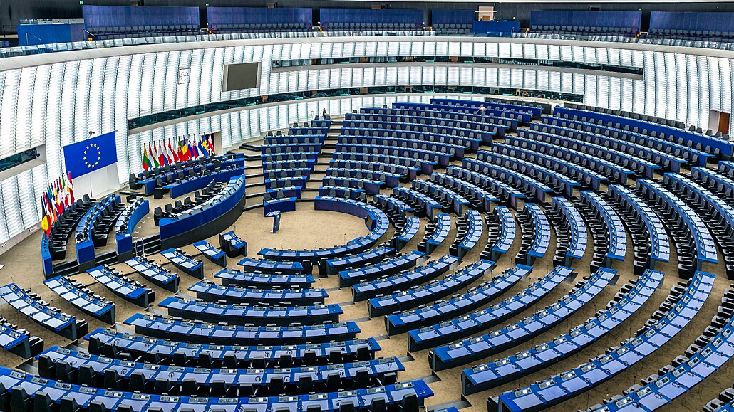 Evropský parlament ve trasburku.