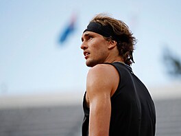 Nmeck tenista Alexander Zverev bhem prvnho kola Roland Garros