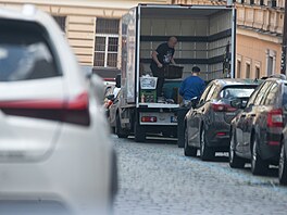 Sthování Dominika Feriho v Praze (31. kvtna 2021)