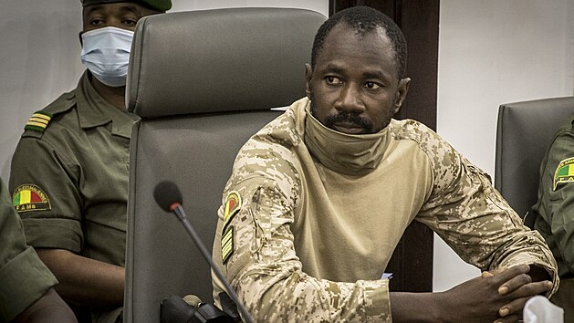 Vdce vojensk junty v Mali Assimi Goita (25. kvtna 2021) 