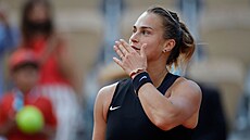 Bloruska Aryna Sabalenková na Roland Garros postoupila do druhého kola.