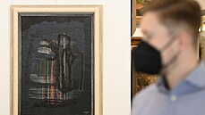 Obraz Noční slavnost (Ohňostroj) od malířky Toyen se na dnešní aukci v Praze...