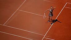 Naomi Ósakaová v zápase prvního kola na Roland Garros