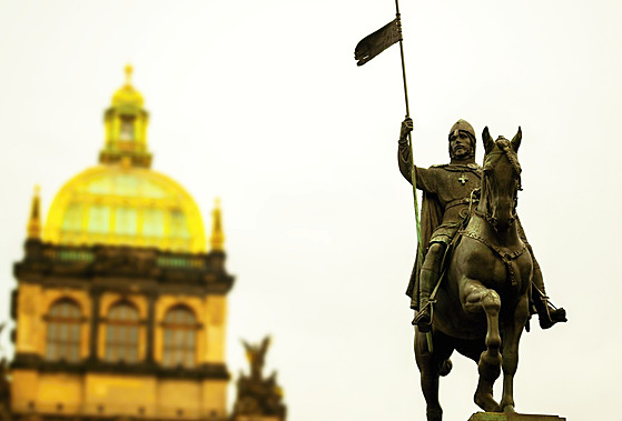 Socha svatého Václava na Václavském náměstí v Praze