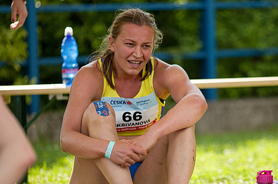 Dorota Skivanová na mistrovství eské republiky v sedmiboji v Tebíi