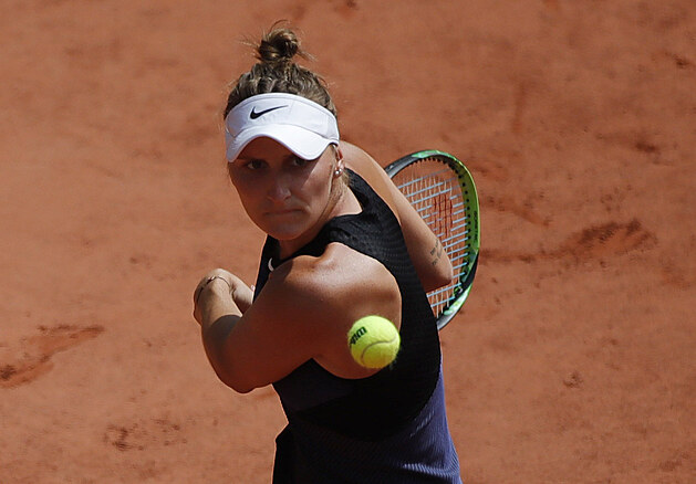 Markta Vondrouov ve druhm kole Roland Garros