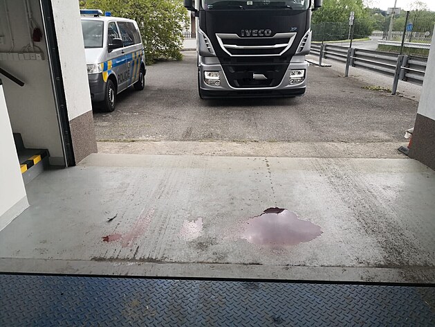 Z polského kamionu vytékala zvíecí krev. Policisté jej u hranic otoili a...