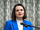 Lídryn bloruské opozice Svjatlana Cichanouská (4. ervna 2021)