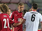 Horké chvíle v pípravném utkání eských fotbalist proti Albánii, Tomá Souek...